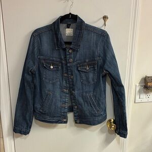 J. Crew Dark Blue Jean Jacket Sz M